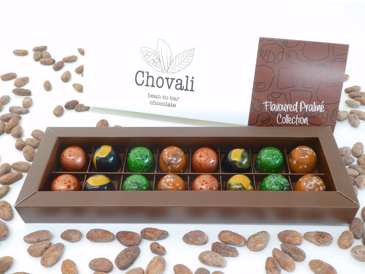Chovali flavoured Praliné Collection 16 stuks
