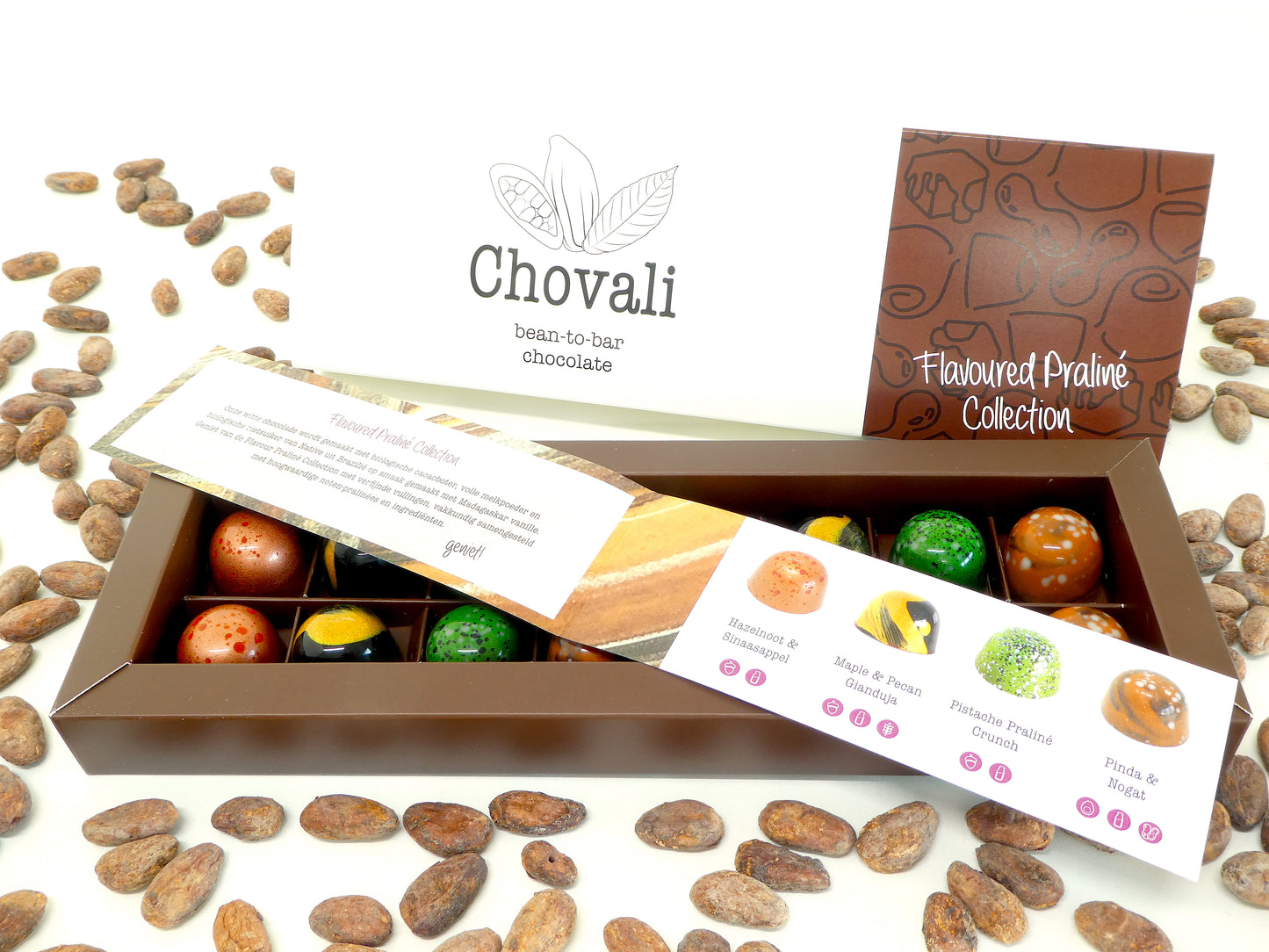 Chovali flavoured Praliné Collection 16 stuks