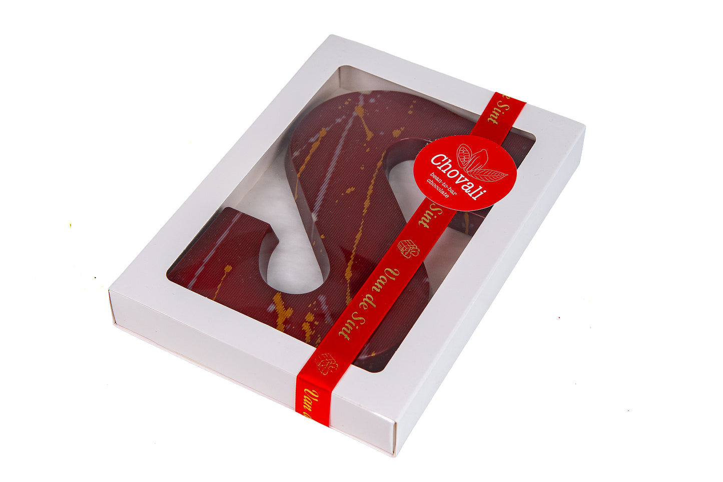 Chovali Gevulde chocoladeletter 200 gr/ bestel vóór 1 november met 10% korting