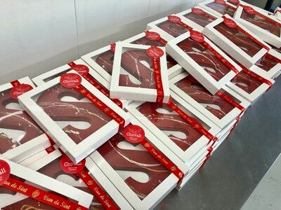 Chovali Gevulde chocoladeletter 200 gr/ bestel vóór 1 november met 10% korting